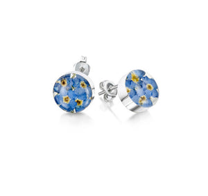 Round Forget Me-Not Earrings