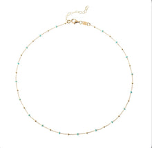 Upload image in the gallery viewer, Turquoise beads necklace