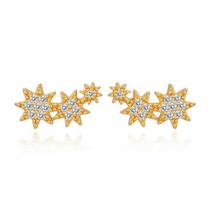 White Stars Earrings