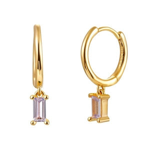 Lilac Zircon Earrings
