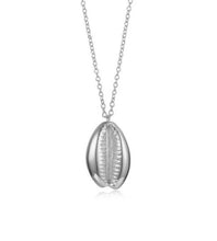 Load image into Gallery viewer, Silver Shell Necklace