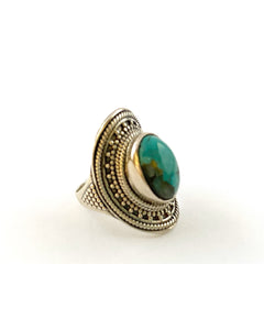 Turquoise Mineral Ring