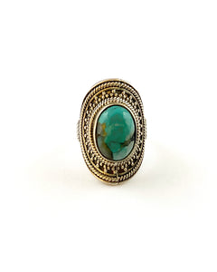 Turquoise Mineral Ring