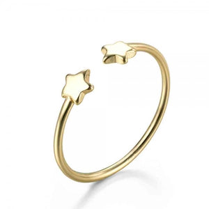 Double Gold Star Ring