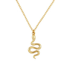 Load image into Gallery viewer, Gold Serpent Necklace