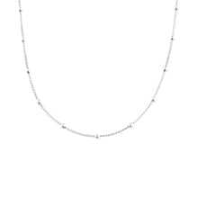 Load image into Gallery viewer, Silver Ball Choker Necklace