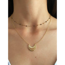 Load image into Gallery viewer, Ethnic Moon Necklace Gold