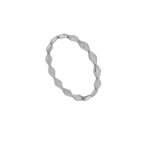 Rhombus Silver Ring