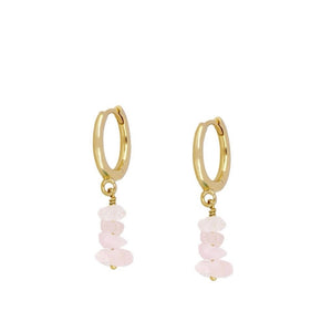 Formentera Rose Quartz Earrings